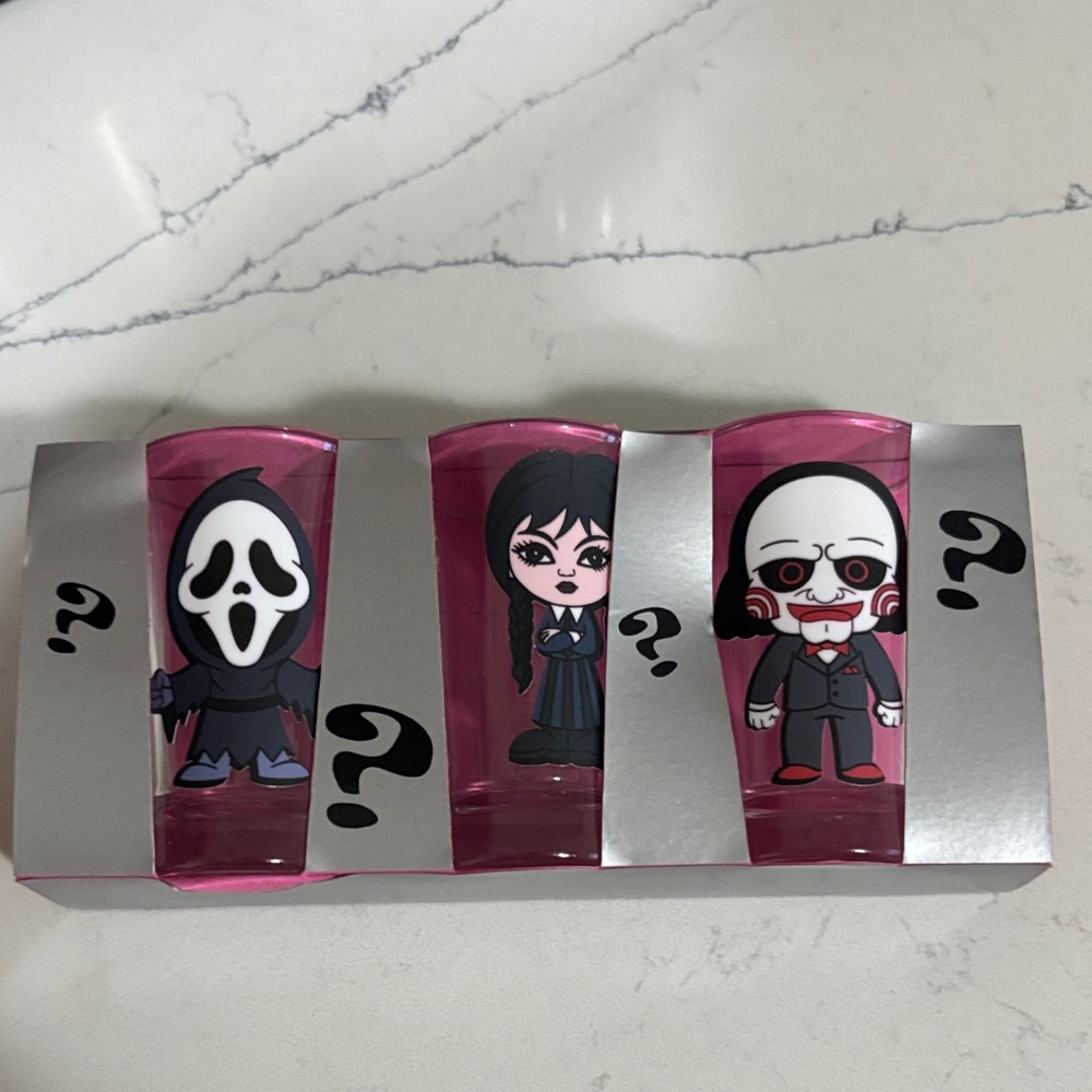 Horror Character Shot Glass Set - Pink